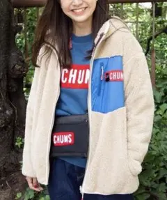 FRAPBOIS x CHUMS フード付きリバーシブルブルゾン