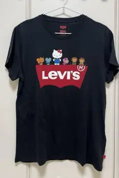 Levi's x Hello Kitty コラボ Tシャツ ブラックのサムネイル