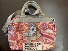 GEORGE GINA & LUCY ペイズリー柄ショルダーバッグ
