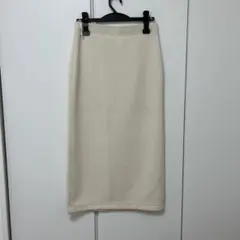 【美品】ユニクロ　UNIQLO　ドライスウェットナローマキシスカート M