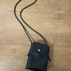 ブラック ショルダーバッグ 合成皮革