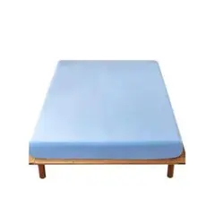 ボックスシーツ セミダブル シーツ120X200cm（水色）