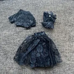 タカラ　ジェニー　洋服　ブラックレースセット