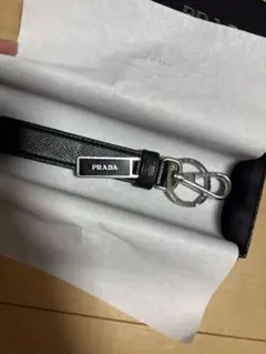 PRADA キーリング 2PP186 プラダ サフィアノレザー 国内正規品 - メルカリ