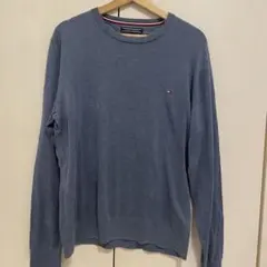 TOMMY HILFIGER トミーヒルフィガー ニット L セーター ブルー