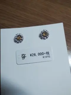 K10YG サマンサティアラ　フラワーピアス