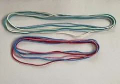 結び目なしのシームレスあやとり　ロング3本　ミディアム3本