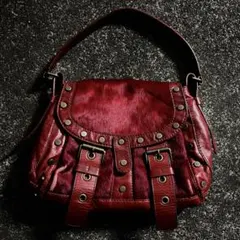 【着画あり】 00s archive city leather hand bag