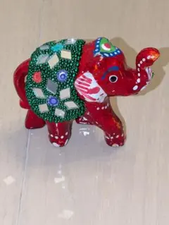 インド　ドクラアート　象　置物 象の置物 インド お土産 ＊アジアン雑貨の通販 by usa's shop
