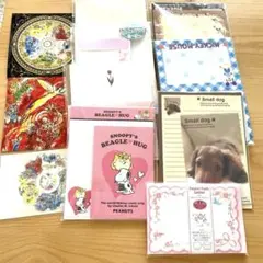 スヌーピー・ミッキー ・チィップとデール他レターセットとシャガール葉書