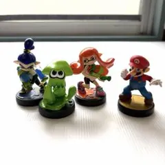 スプラトゥーンamiiboアミーボ イカ ガール ボーイ おまけマリオ4体セット