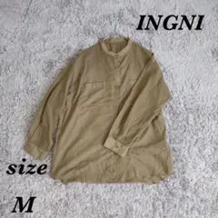 INGNI イング (M) 長袖シアーシャツ バンドカラー 紫外線・冷房対策