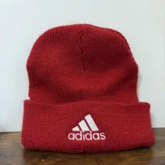 adidas ニット帽 ビーニー レッドのサムネイル
