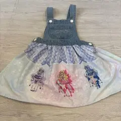 キミとアイドルプリキュア ジャンパースカート デニム ワンピース　120cm