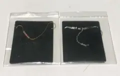 未使用・値下げオシャレウォーカー　繊細2連ビーズブレスレット　ピンク、ブルー各1