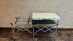 【良品】コールマン 折りたたみ キッチンテーブル 廃盤品 Coleman - コールマン 折りたたみ アルミ製ミニテーブル 廃盤品