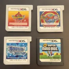 【ジャンク】3DS 妖怪ウォッチ真打 赤猫団 他2個　合計4個セット