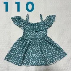 デビロック 110 フリル付き花柄水着