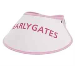 新品タグ付き　PEARLY GATES ビッグプリムバイザー ホワイト/ピンク