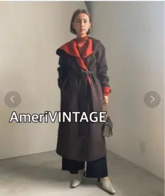 【未使用品】Ameri　アメリ　コート　黒石さん着用　ブラック　Sサイズ Ameri（アメリ）の「RIDERS DETAIL COAT（トレンチコート）」 - WEAR