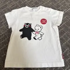familiar クマ Tシャツ ホワイト90cm