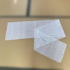 端切れ　ホワイトレース生地 ダイヤモンド模様