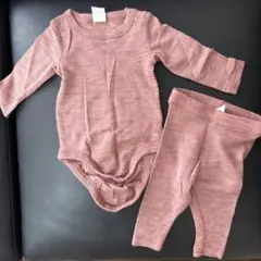 H&M コットンロンパース・カバーオール 62サイズ ピンク
