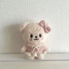 SKZOO 10cmぬい服♡いちごワンピース＆ヘアリボンセット♡レッド