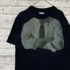 USA製90sヴィンテージTシャツ！シングルステッチブラック古着L 0522