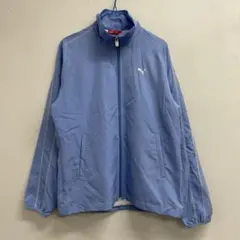 PUMA ライトブルー ジップアップジャケット　ジャージ　M サ36