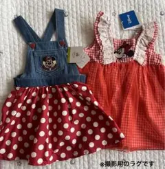 ディズニー ミニー ジャンパースカート、ギンガムチェックワンピース