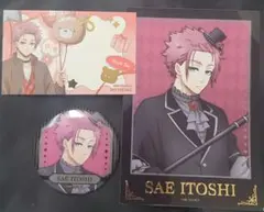 ブルーロック 糸師冴 マジシャン 缶バッジ 箔押しブロマイド セット