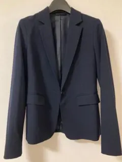 UNITED ARROWS ユナイテッドアローズのノーカラージャケット 紺 34