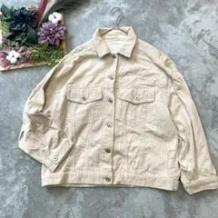 623【オリーブデオリーブ】コーデュロイ　ジャケット　（Ｍ）　アウター　ポケットのサムネイル