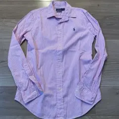 Polo Ralph Lauren カスタムフィット 長袖シャツ 6 ストライプ