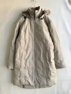 美品　コンバース　レディース　ダウンコート　カーキ　L ベージュ　ベンチコート