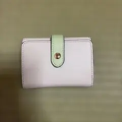 a.v.v 三つ折り財布 ライトベージュ×ライトグリーンのサムネイル