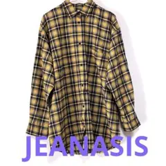 JEANASIS ジーナシス　 チェックシャツ　　羽織　大きめ　長袖のサムネイル