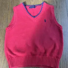 Ralph Lauren 赤 ベスト 110サイズ