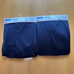 UNIQLOステテコ AIRism XL ネイビー 2枚セット②