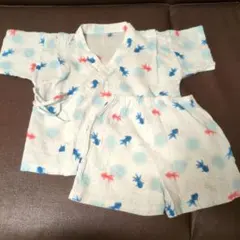 金魚柄 甚平　じんべい 80〜90cm