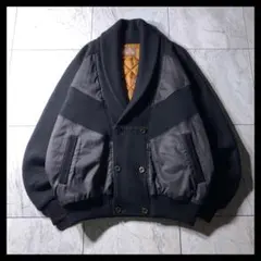00s HANGTEN フェイクスエード ムートンジャケット スイングトップ 黒 00s HANGTEN フェイクスエード ムートンジャケット スイングトップ 黒