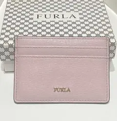 FURLA ピンク レザー カードケース　未使用　箱あり