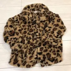 SHEIN ヒョウ柄 フリースジャケット