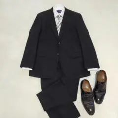 美品　BE6　ユキトリイ　夏の礼服　2Bシングル　サマーブラックフォーマル