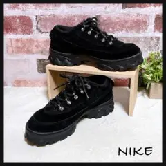 極美品【NIKE ナイキ】ラハール ロー スニーカー トレッキング 25 黒