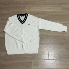 KANGOL Vネック チルデンニット ホワイト