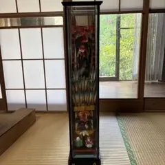高砂人形 破魔矢 ガラスケース入り 縁起物のサムネイル