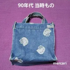 ハローキティ デニム ミニトート 平成レトロ サンリオ 貴重 手提げ