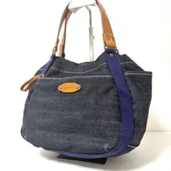 美品　Dakota ダコタ　ピット トートバッグ デニム　キャンバス レザーのサムネイル